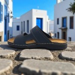 Мъжки чехли - произведени в България 701 - 1 син от категория Чехли Мъжки чехли - произведени в България 701 - 1 син